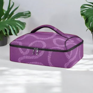 Insulated Travel Food Bag - Niihau Purple