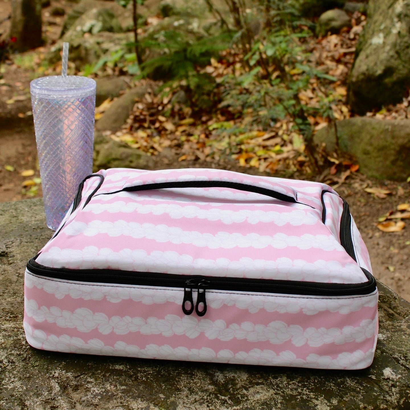 Pikake Insulated Travel Food Bag - Pink