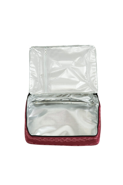 Insulated Travel Food Bag - Lokelani Maroon