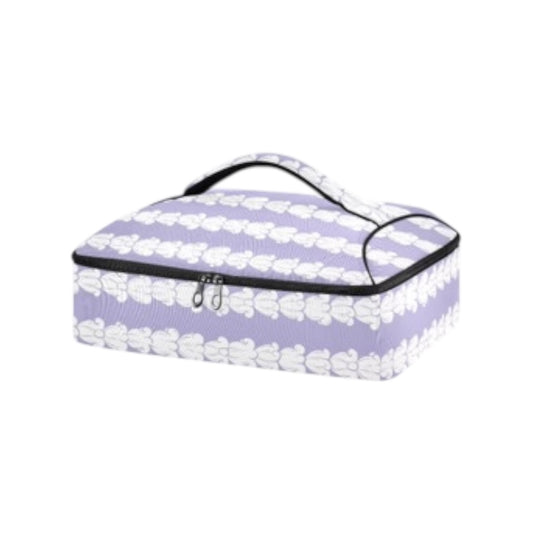 Insulated Travel Food Bag - Pua Kalaunu Lavender