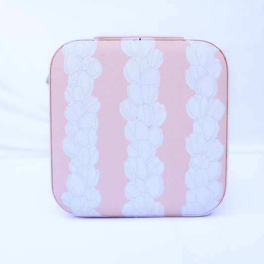 Pikake Travel Jewelry Case - Pink