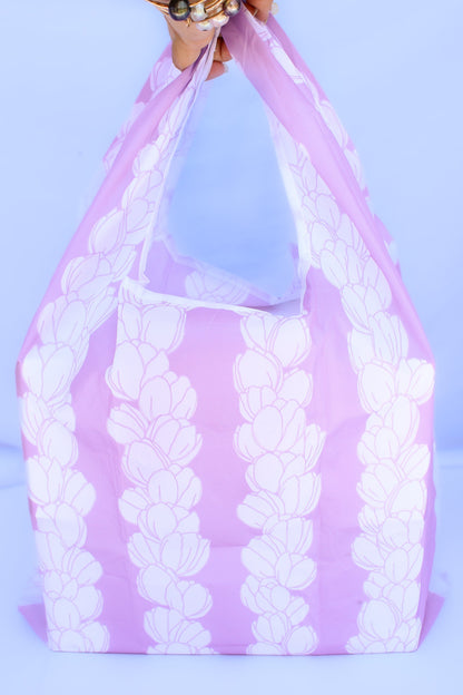 Pikake Reusable Shopping Bag - Purple