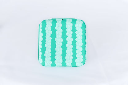 Pikake Travel Jewelry Case - Mint